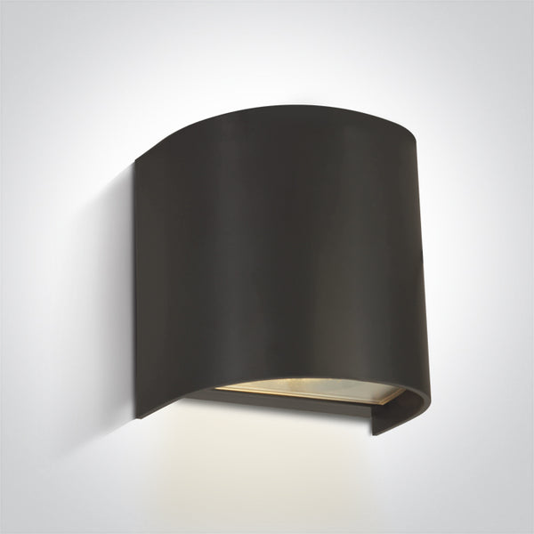 One Light 67536A/AN ANTHRACITE WALL LIGHT GU10 6W IP65 100-240V