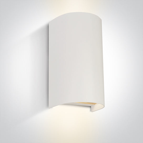 One Light 67536B/W WHITE WALL LIGHT GU10 2x6W IP65 100-240V
