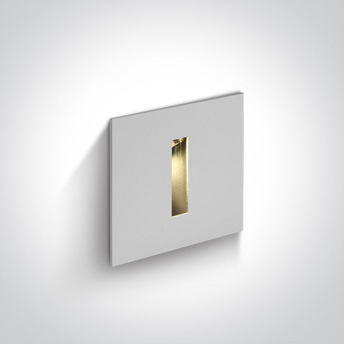 One Light 68004/W/W WHITE RECESSED 3W WW DARK LIGHT IP54 350mA