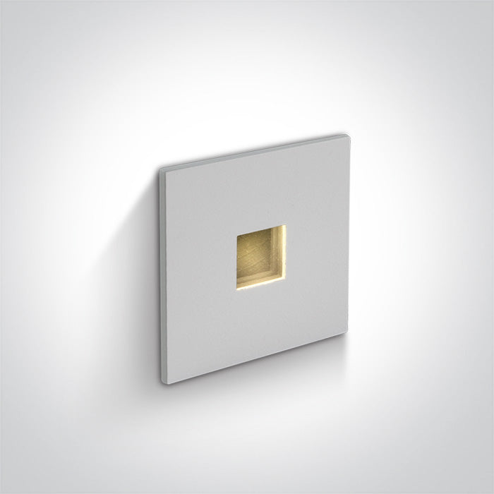 One Light 68004A/W/W WHITE RECESSED 1W WW DARK LIGHT IP54 350mA