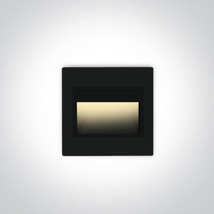 One Light 68007/B/W BLACK COB LED INBOX 1,5w WW 100-240v