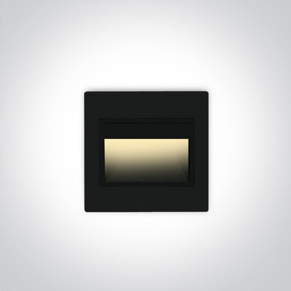 One Light 68007/B/W BLACK COB LED INBOX 1,5w WW 100-240v