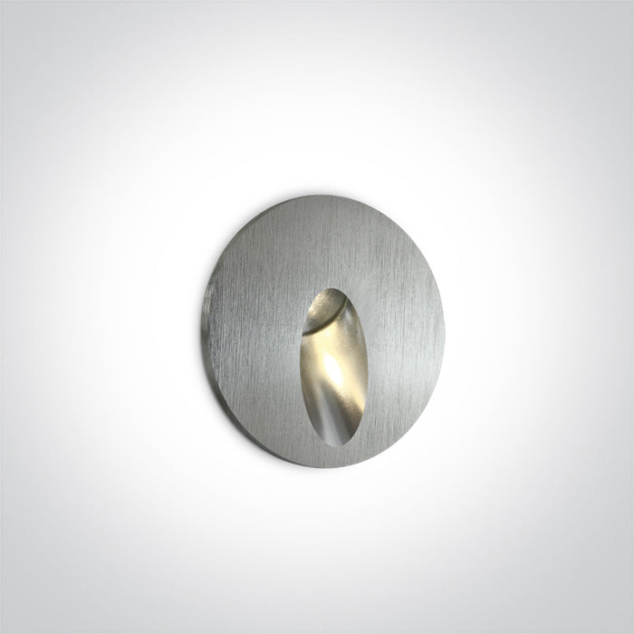 One Light 68030/AL/W ALUMINIUM RECESSED IP54 1x3w WW 100-240V