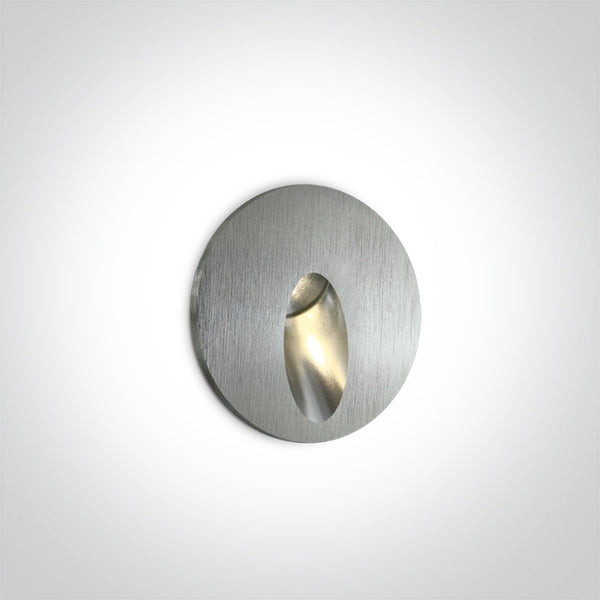 One Light 68030/AL/W ALUMINIUM RECESSED IP54 1x3w WW 100-240V