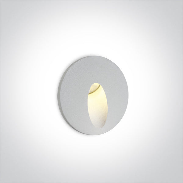 One Light 68030/W/W WHITE RECESSED IP54 1x3w WW 100-240V