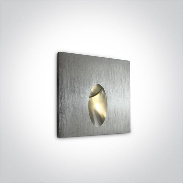 One Light 68032/AL/W ALUMINIUM RECESSED IP54 1x3w WW 100-240V