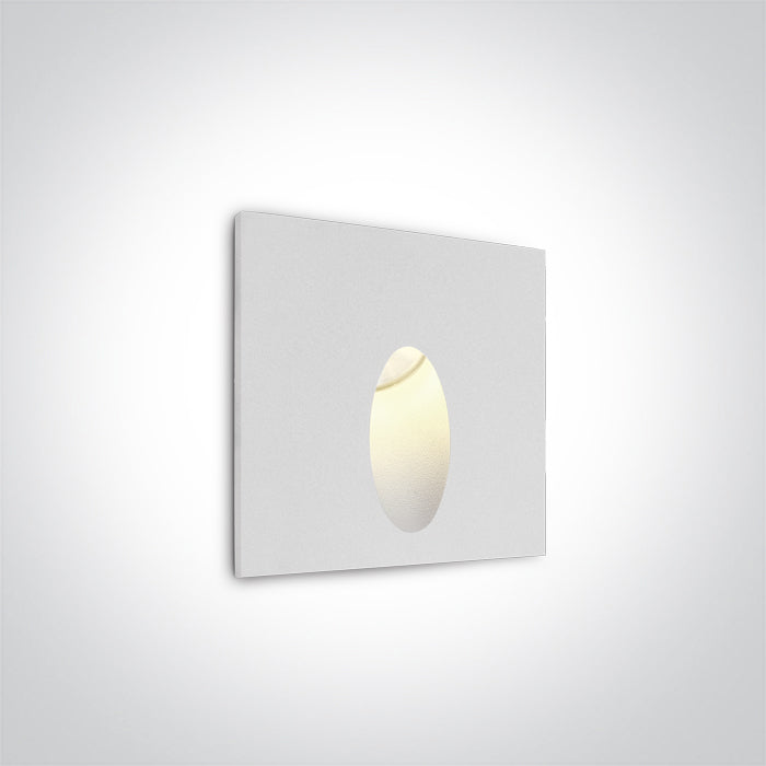 One Light 68032/W/W WHITE RECESSED IP54 3W WW 100-240V