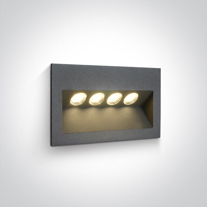 One Light 68048/AN/W ANTHRACITE IP65 LED 4x1w WW 100-240V