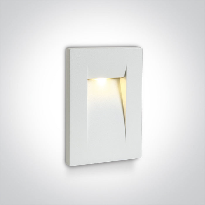 One Light 68062/W/W WHITE WALL RECESSED LED 3,6W WW IP65 100-240V