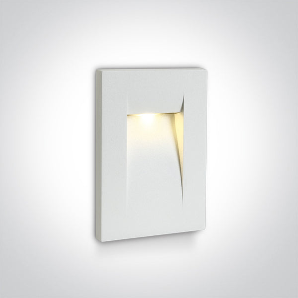 One Light 68062/W/W WHITE WALL RECESSED LED 3,6W WW IP65 100-240V