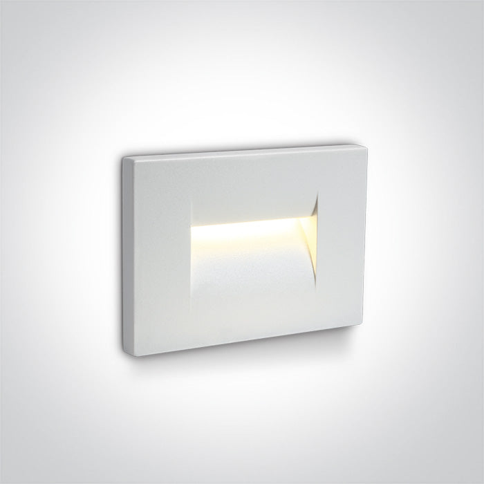 One Light 68064/W/W WHITE WALL RECESSED LED 3,6W WW IP65 100-240V
