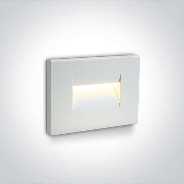 One Light 68064/W/W WHITE WALL RECESSED LED 3,6W WW IP65 100-240V