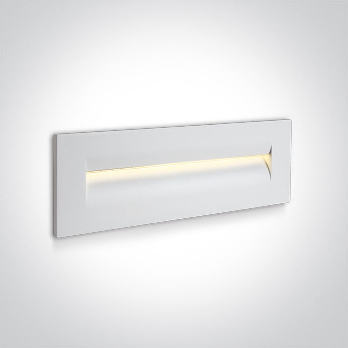 One Light 68066/W/W WHITE WALL RECESSED LED 8,5w WW IP65 100-240v