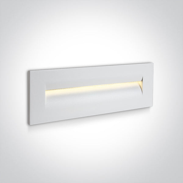 One Light 68066/W/W WHITE WALL RECESSED LED 8,5w WW IP65 100-240v