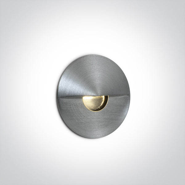 One Light 68070/AL/W ALUMINIUM IP65 WALL / STEP COB LED 1W WW 36deg 350mA
