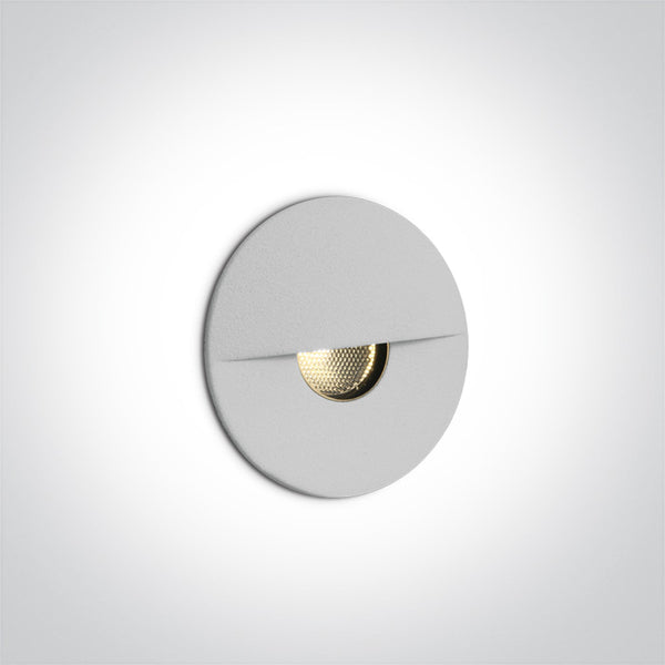 One Light 68070/W/W WHITE IP65 WALL / STEP COB LED 1W WW 36deg 350mA