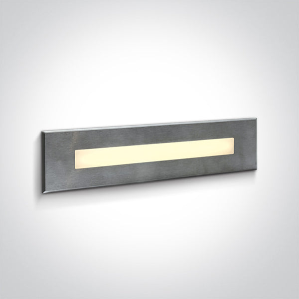 One Light 68072C/W S/STEEL316 WALL REC IP65 LED 10W WW 230V