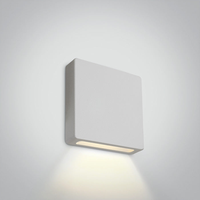 One Light 68074A/W/W WHITE IP65 WALL RECESSED COB LED 2w WW 700mA DARK LIGHT