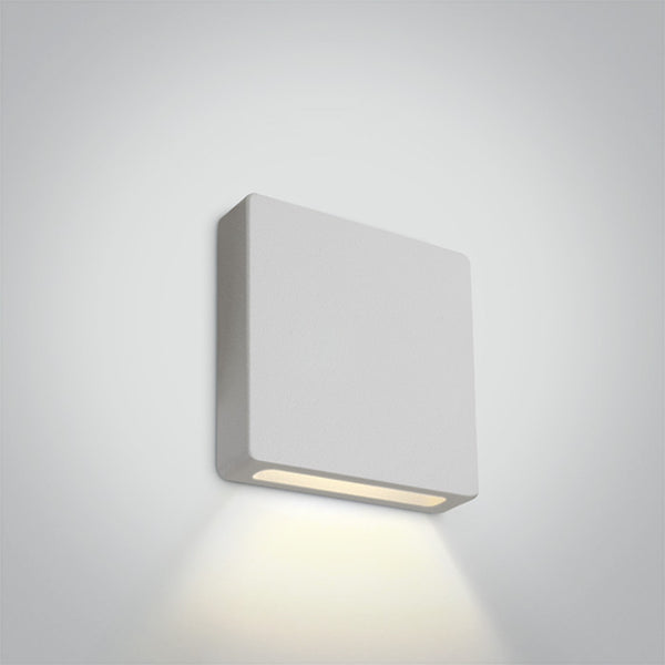One Light 68074A/W/W WHITE IP65 WALL RECESSED COB LED 2w WW 700mA DARK LIGHT
