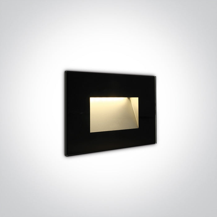 One Light 68076/B/W BLACK IP65 LED 4W WW 230V