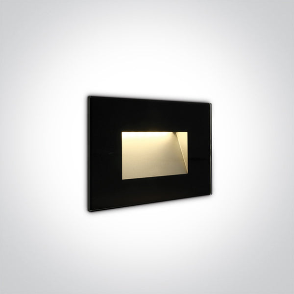 One Light 68076/B/W BLACK IP65 LED 4W WW 230V