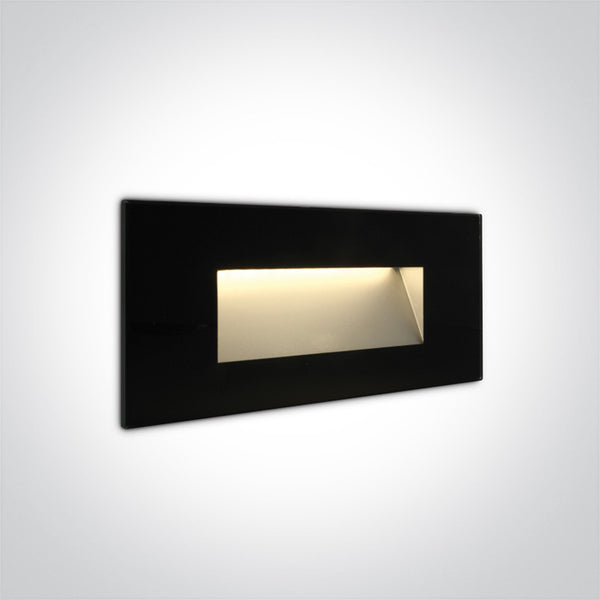 One Light 68076A/B/W BLACK IP65 LED 5W WW 230V