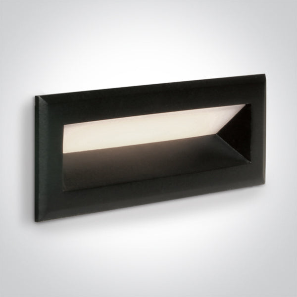One Light 68080B/B/W BLACK IP65 LED 3W WW 230V