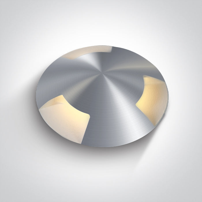 One Light 69015C/AL/W ALUMINIUM IP67 INGROUND 3W WW 24VDC