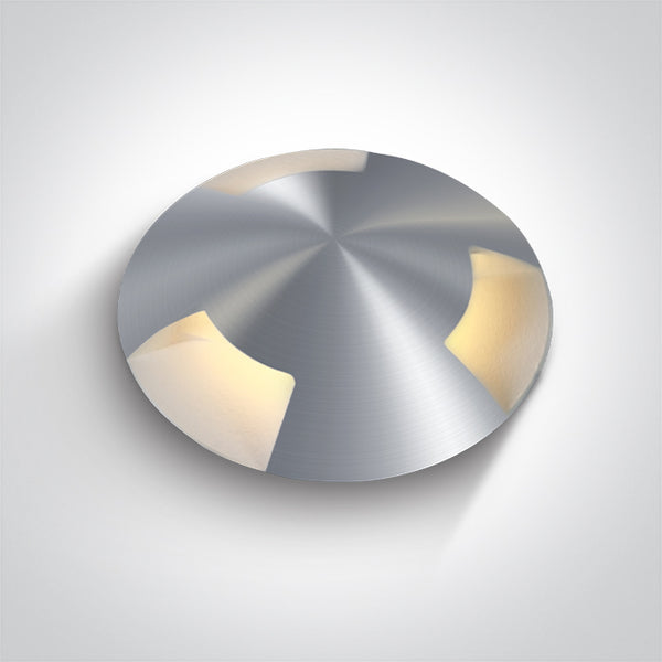 One Light 69015C/AL/W ALUMINIUM IP67 INGROUND 3W WW 24VDC