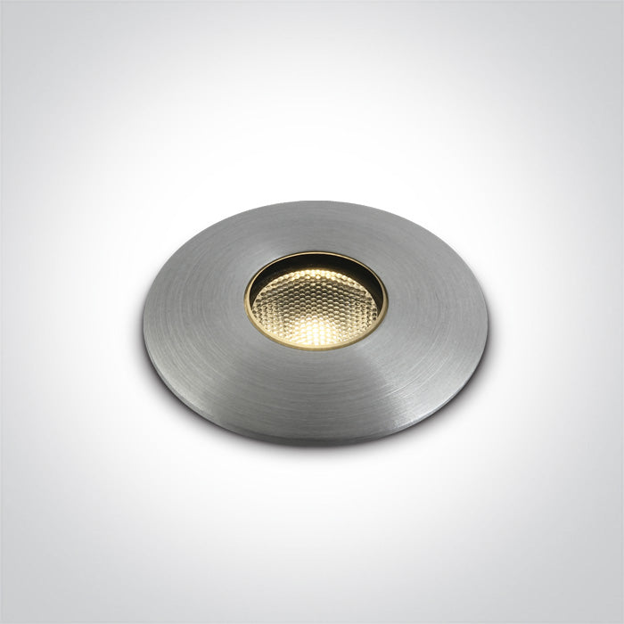 One Light 69042/AL/W ALUMINIUM IP67 INGROUND LED 1W WW 350mA