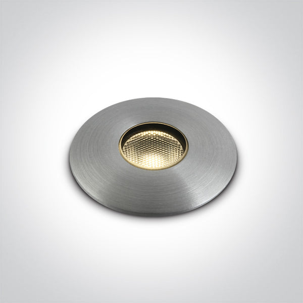 One Light 69042/AL/W ALUMINIUM IP67 INGROUND LED 1W WW 350mA