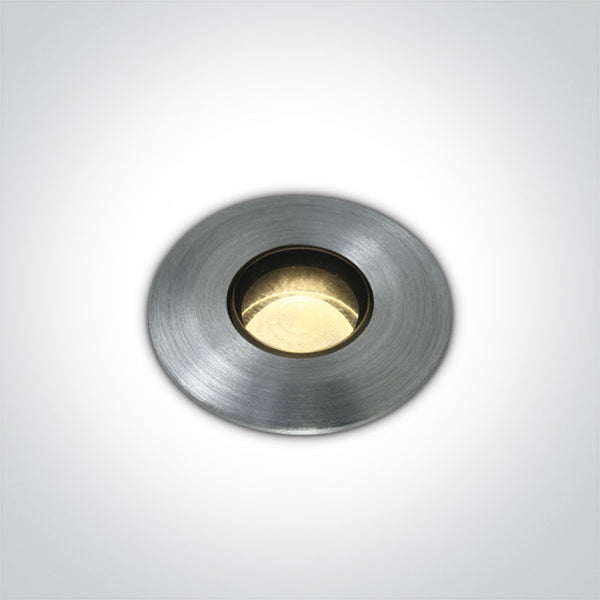 One Light 69042M/AL/W ALUMINIUM IP67 INGROUND LED WW 1w/2w 350mA/700mA