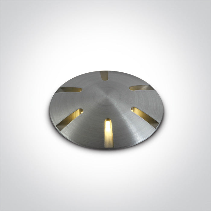 One Light 69044/AL/W ALUMINIUM IP67 INGROUND LED 1W WW 350mA