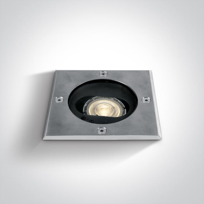 One Light 69048G SS316 INGROUND 10W GU10 IP67 ADJUSTABLE SQUARE