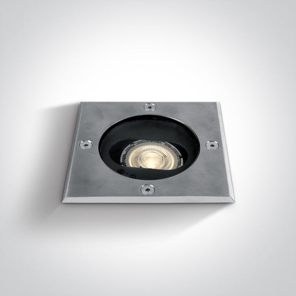 One Light 69048G SS316 INGROUND 10W GU10 IP67 ADJUSTABLE SQUARE