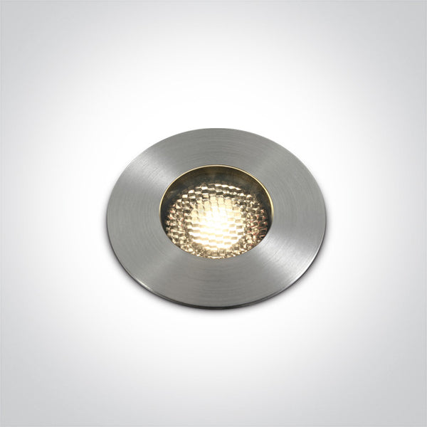 One Light 69052A/W ALUMINIUM IP67 INGROUND COB LED 13W WW 36deg 350mA
