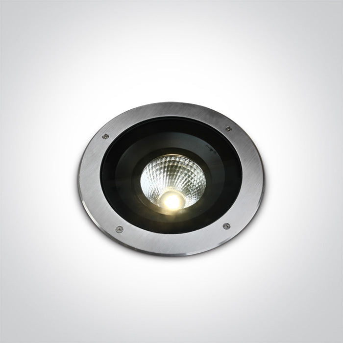 One Light 69054A/W S/STEEL316 INGROUND COB LED 30W WW 20deg IP67 230V DIMMABLE ADJUSTABLE