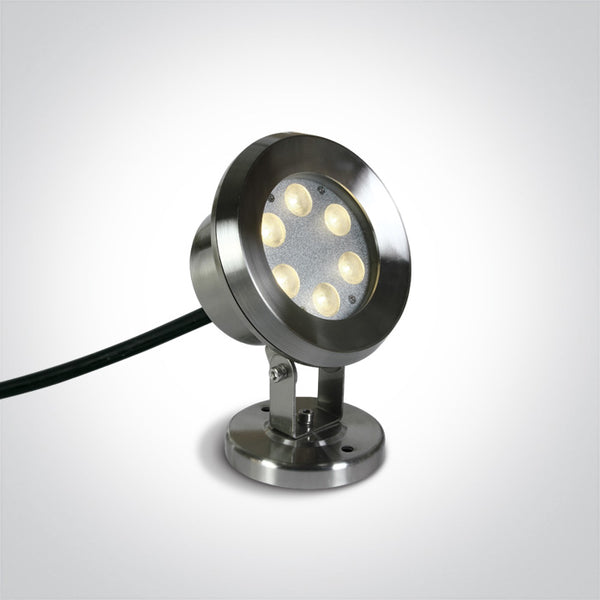 One Light 69064B/W 6X1W WW SS316 IP68 ADJUSTABLE UNDERWATER LED 24V