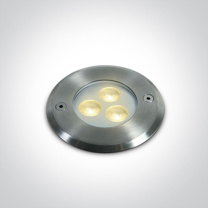 One Light 69066A/W 3x1W LED WW SS316 IP68 RECESSED UNDERWATER 24V