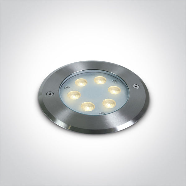 One Light 69066B/W 6X1W LED WW SS316 IP68 RECESSED UNDERWATER 24V