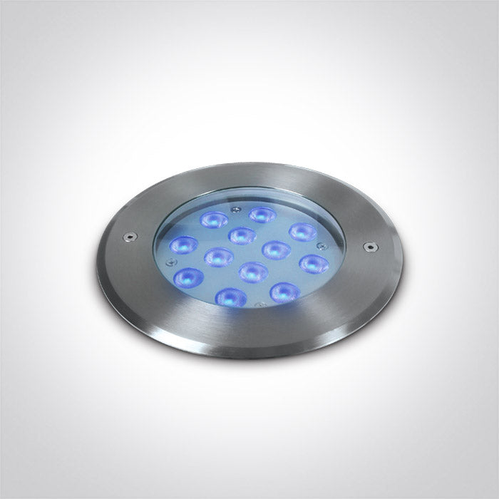 One Light 69066D/BL 12X1W BLUE LED SS316 IP68 RECESSED UNDERWATER 24V