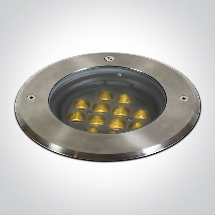One Light 69074C/W SS316L IP67 INGROUND ADJUSTABLE 12x1,5W WW 36deg 230V DARK LIGHT