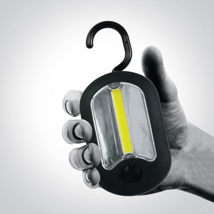 One Light 70038 BLACK COB LED PORTABLE LAMP