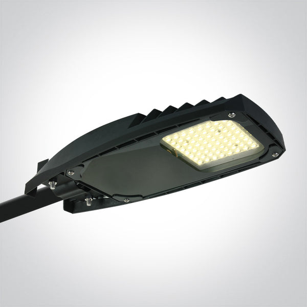 One Light 70114/B/W BLACK STREET LIGHT 50W WW 140x80deg IP66 100-240V