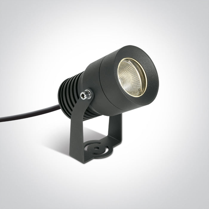 One Light 7046/AN/W ANTHRACITE LED 10W WW 50d IP65 SPIKE 230V