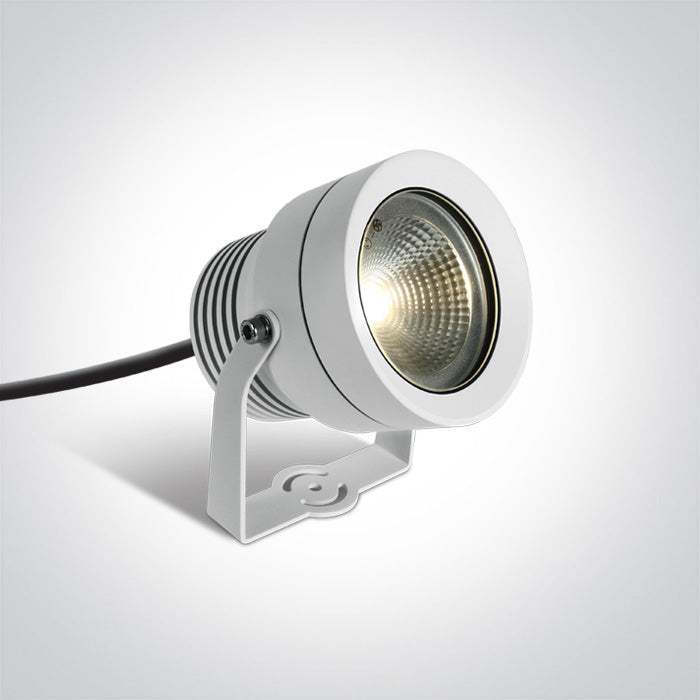 One Light 7047/W/W WHITE LED 20W WW 50d IP65 SPIKE 230V
