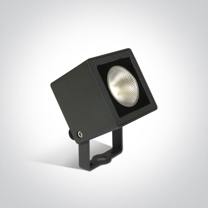 One Light 7052/AN/W ANTHRACITE LED 7w WW IP65 47deg 100-240v