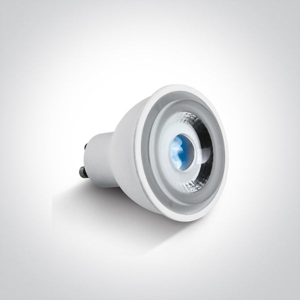 One Light 7306CG/BL COB LED 6W BLUE GU10 60deg 230v