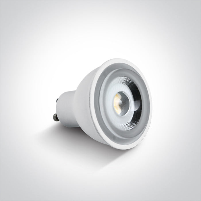 One Light 7306CG/C WHITE COB LED 6W CW GU10 60deg 230v