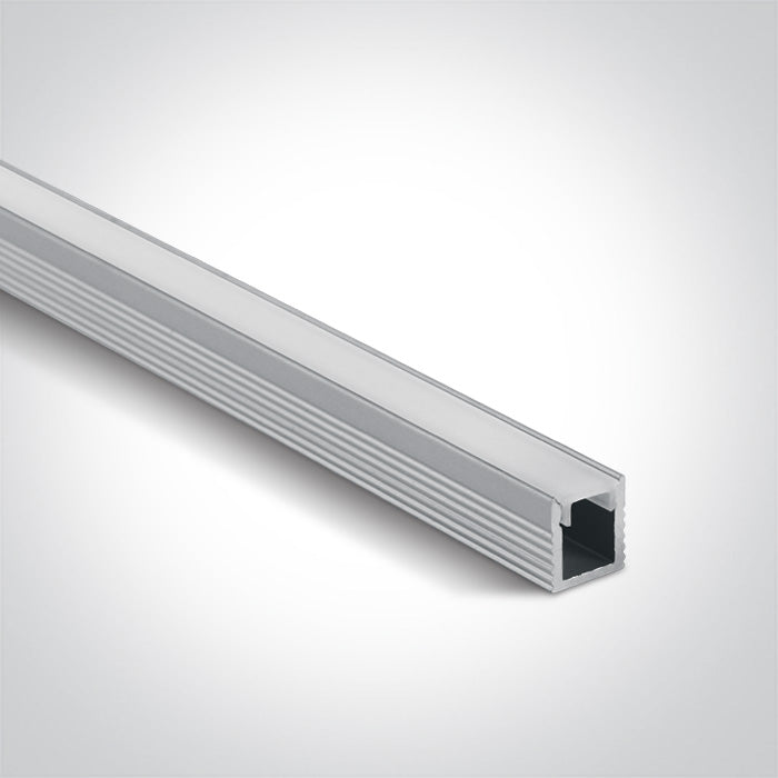 One Light 7901/AL ALU SURFACE PROFILE 2m FOR 5mm STRIPS + PC OPAL DIFF